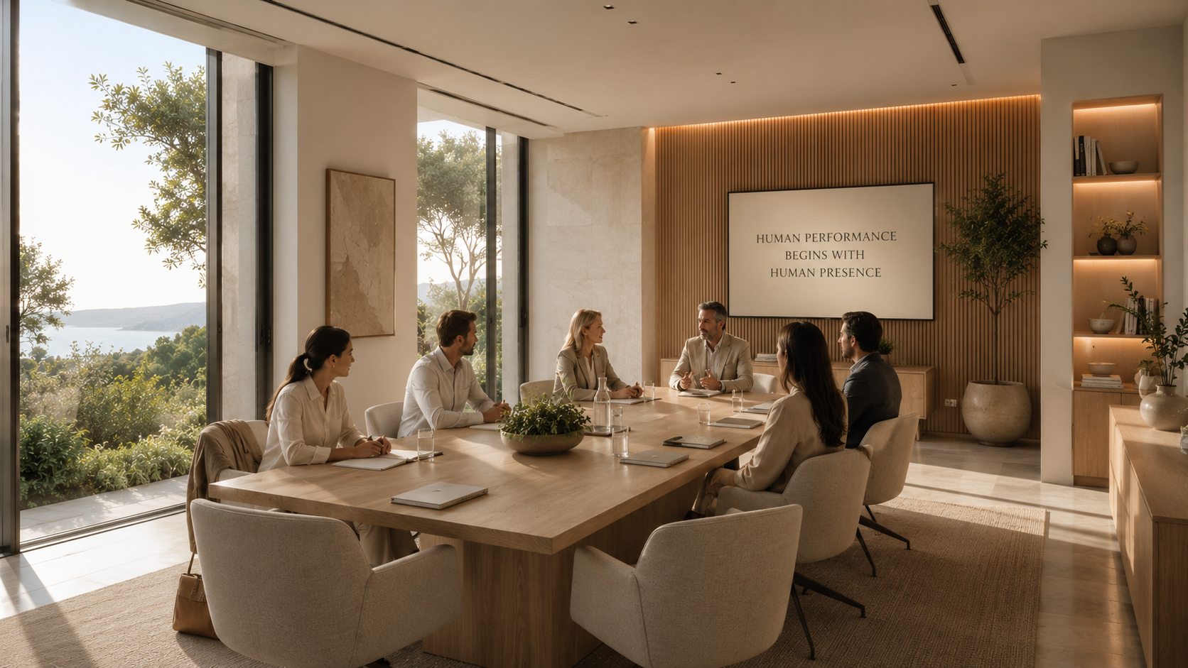 International organization meeting in a calm and refined environment
