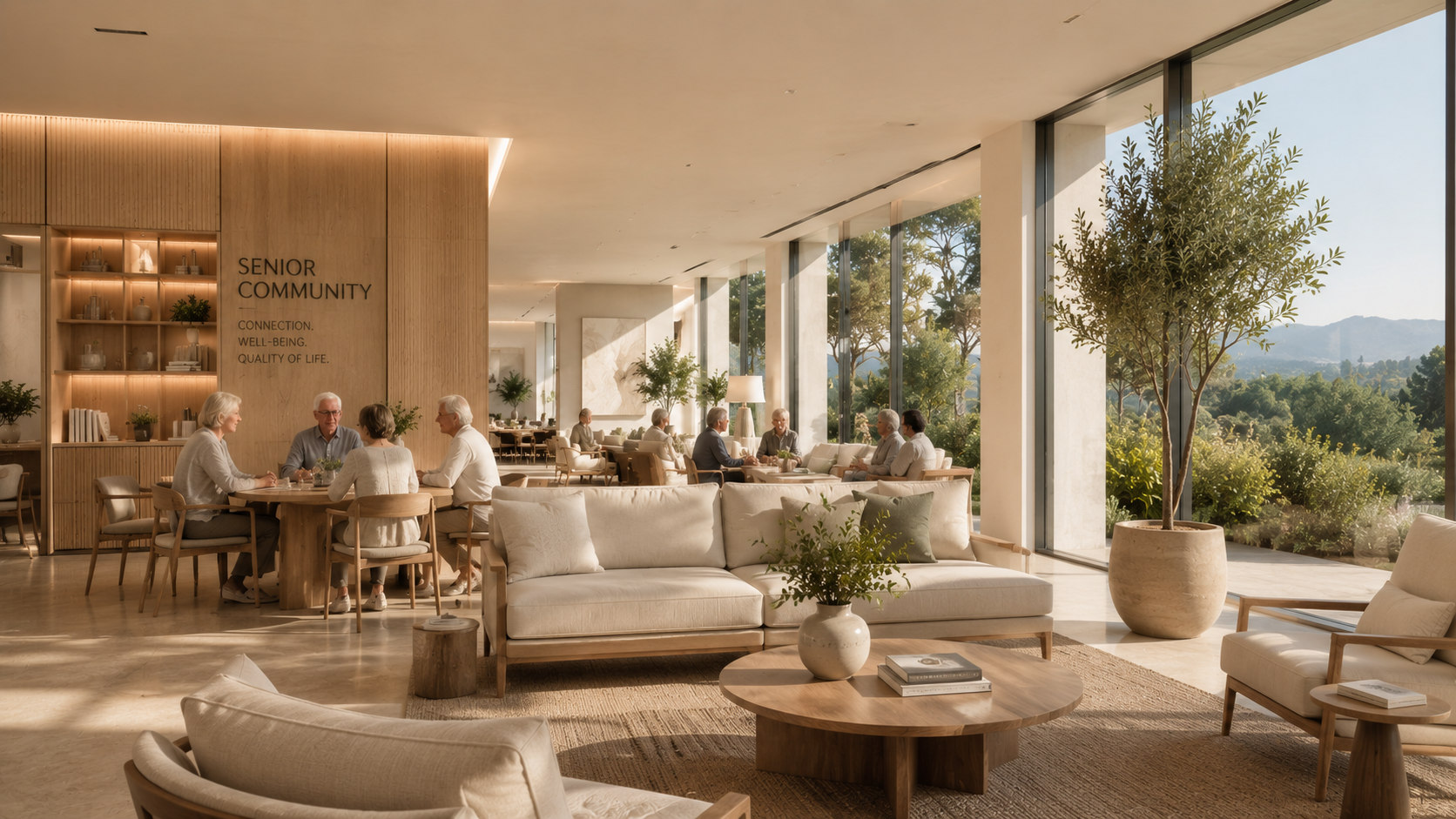 Contemporary premium senior community designed for connection